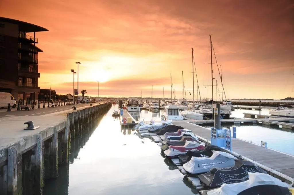 Poole Quay on a sunny day